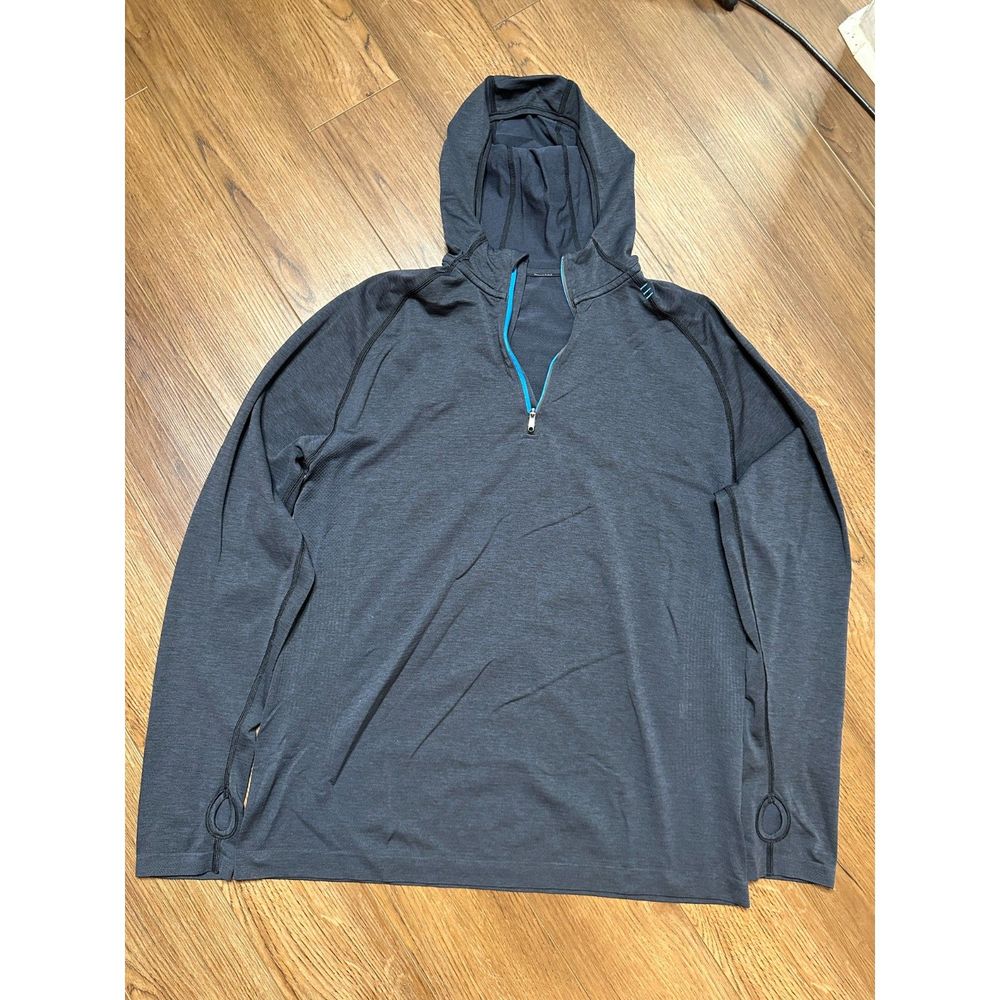 Lululemon Hoodie Mens Medium Quarter Zip Hooded Pullover Stretch